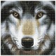 Kit tableau loup 30x30cm broderie diamant sur chassis bois crystal art-lilojouets-morbihan-bretagne