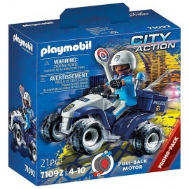 71092 POLICIER ET QUAD PLAYMOBIL CITY ACTION