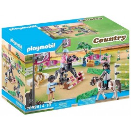 70996 PARCOURS OBSTACLES AVEC CHEVAUX PLAYMOBIL COUNTRY