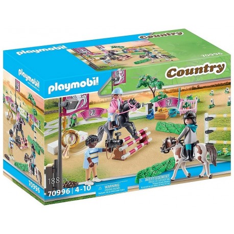 70996 PARCOURS OBSTACLES AVEC CHEVAUX PLAYMOBIL COUNTRY-LiloJouets-Morbihan-Bretagne