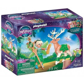 70806 FOREST FAIRY AVEC ANIMAL PREFERE PLAYMOBIL AYUMA-LiloJouets-Morbihan-Bretagne