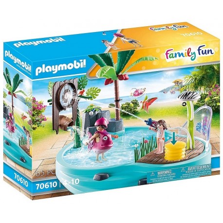 70610 PISCINE AVEC JET D'EAU PLAYMOBIL FAMILY FUN-LiloJouets-Morbihan-Bretagne