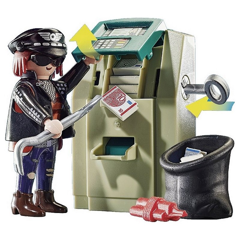 Playmobil 70572 - Policier avec Moto et Voleur