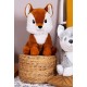 Peluche renard assis 50cm-lilojouets-morbihan-bretagne