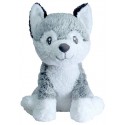 PELUCHE CHIEN HUSKY ASSIS 50CM