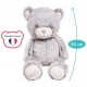 Peluche geante ours gris gaston 80cm-lilojouets-morbihan-bretagne