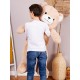 Peluche geante ours beige gaston 120cm-lilojouets-morbihan-bretagne