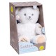 Peluche veilleuse gaston ourson lumineux blanc beige 20cm-lilojouets-morbihan-bretagne