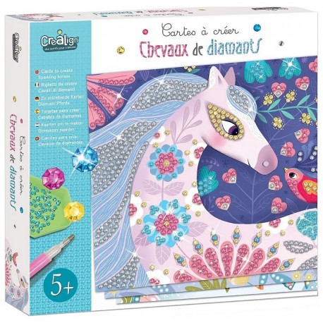 COFFRET CHEVAUX DE DIAMANTS 3 CARTES A CREER-LiloJouets-Morbihan-Bretagne