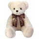 Peluche ours creme assis 30cm avec boucles-lilojouets-morbihan-bretagne