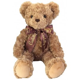 PELUCHE OURS BRUN ASSIS 30CM AVEC BOUCLES-LiloJouets-Morbihan-Bretagne