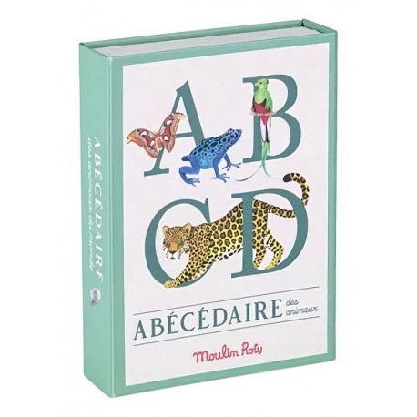 ABECEDAIRE DES ANIMAUX AVEC CARTES TOUT AUTOUR DU MONDE-LiloJouets-Morbihan-Bretagne