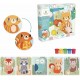 Coffret peinture aux doigts 5 animaux foret babyssimo et 5 pots -lilojouets-morbihan-bretagne