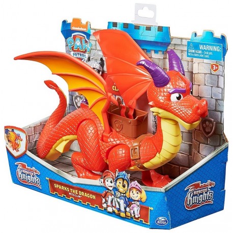 DRAGON SPARKS ET FIGURINE CHEVALIER PAT PATROUILLE-LiloJouets-Morbihan-Bretagne