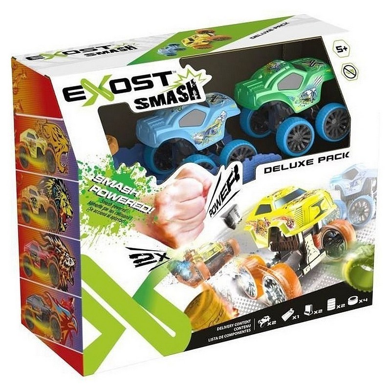 Pack 2 voitures exost smash booster duo asst 