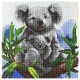 Kit tableau koalas 30x30cm broderie diamant sur chassis bois crystal art-lilojouets-morbihan-bretagne