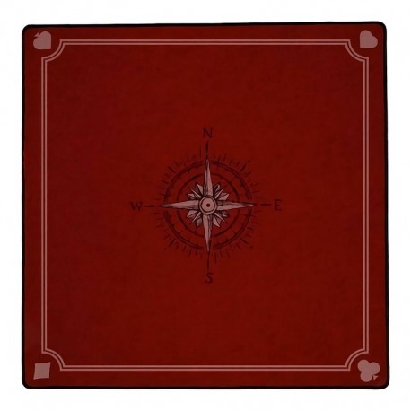 TAPIS DE JEU CARTES BORDEAUX 50X50CM-LiloJouets-Morbihan-Bretagne