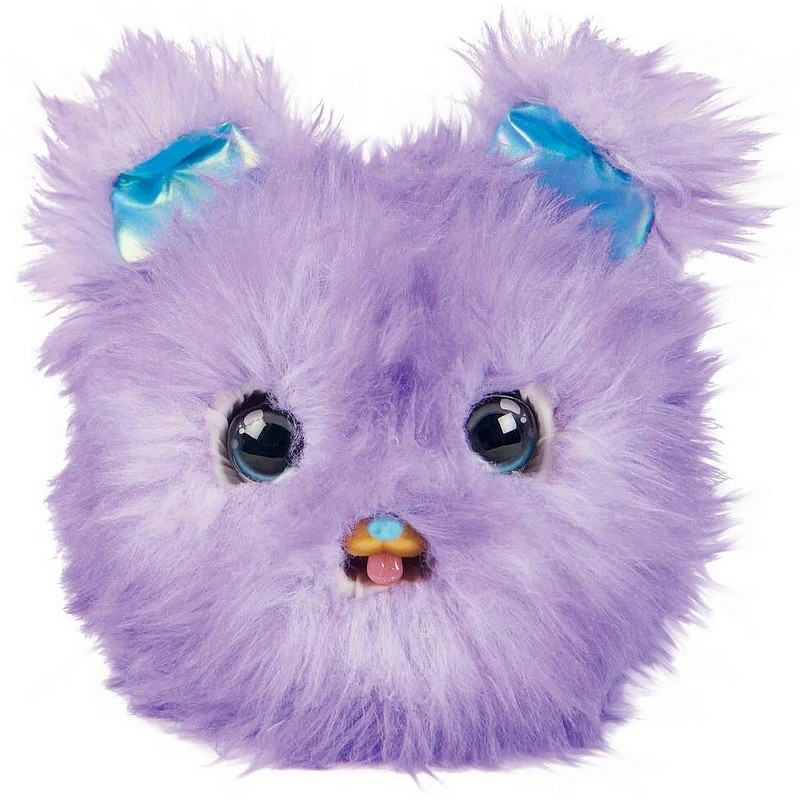 Peluche fluffy - chat violet grand modele, peluche