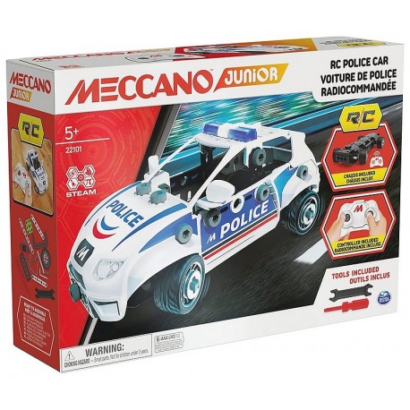 VOITURE DE POLICE RADIOCOM. MECCANO JUNIOR-LiloJouets-Morbihan-Bretagne