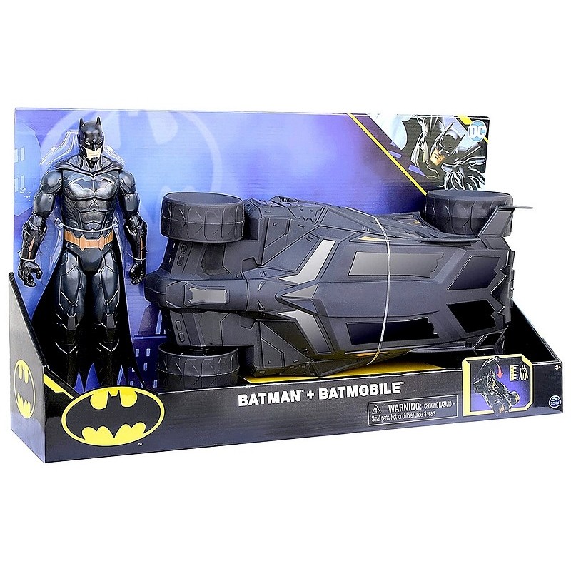 Pack voiture batmobile avec figurine batman 30cm 