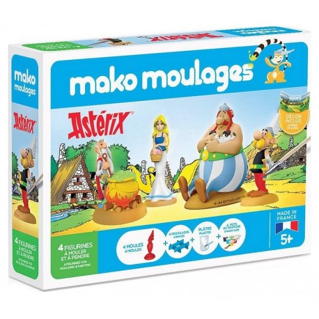 COFFRET PLATRE ASTERIX ET OBELIX 4 MOULES ET PEINTURE MAKO MOULAGES-LiloJouets-Morbihan-Bretagne