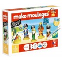 COFFRET PLATRE PIRATES A BORD 5 MOULES ET PEINTURE MAKO MOULAGES