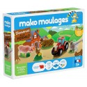 COFFRET PLATRE LA FERME 5 MOULES ET PEINTURE MAKO MOULAGES