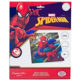 KIT CARTE SPIDERMAN MARVEL 18X18CM BRODERIE DIAMANT-LiloJouets-Morbihan-Bretagne