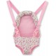 Porte bebe rose fleuri pour poupon 36-42cm-lilojouets-morbihan-bretagne