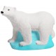 Platre ours polaire 1 moule et peinture mako moulages-lilojouets-morbihan-bretagne