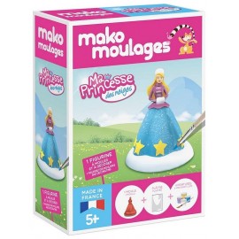 PLATRE PRINCESSE DE NEIGES 1 MOULE ET PEINTURE MAKO MOULAGES