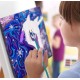 Toile 25x24cm peinture a numeros licorne avec pinceaux nebulous stars-lilojouets-morbihan-bretagne