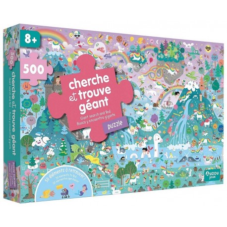 PUZZLE CHERCHE ET TROUVE GEANT 500 PIECES-LiloJouets-Morbihan-Bretagne