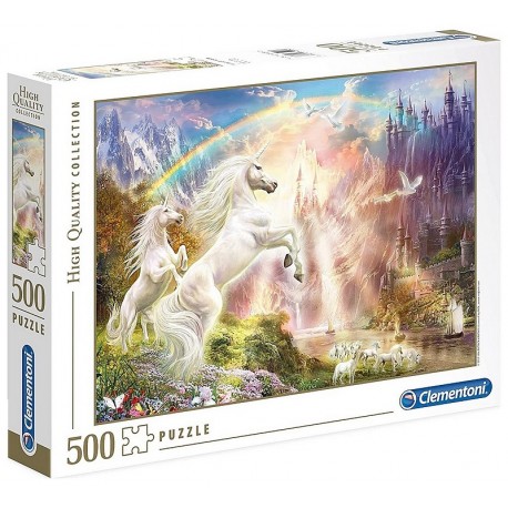 PUZZLE SUNSET UNICORS LICORNES 500 PIECES HIGH QUALITY-LiloJouets-Morbihan-Bretagne