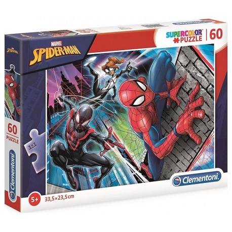 PUZZLE SPIDERMAN 60 PIECES SUPERCOLOR-LiloJouets-Morbihan-Bretagne