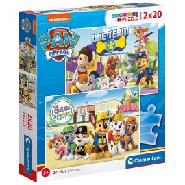 PUZZLES PAT PATROUILLE 2X20 PIECES SUPERCOLOR-LiloJouets-Morbihan-Bretagne PUZZLES PAT PATROUILLE 2X20 PIECES SUPERCOLOR-LiloJouets-Morbihan-Bretagne
