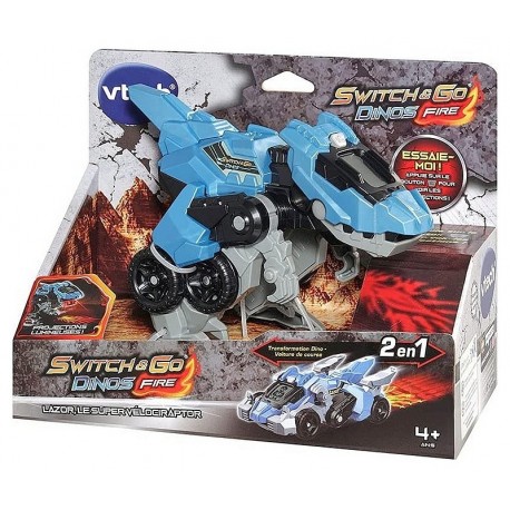 VEHICULE DINOS FIRE LAZOR SUPER VELOCIRAPTOR SWITCH AND GO -LiloJouets-Morbihan-Bretagne