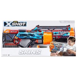 FUSIL X-SHOT SKINS LAST STAND AVEC 16 FLECHETTES MOUSSE