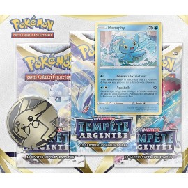 PACK 3 BOOSTERS POKEMON S12 TEMPETE ARGENTEE EPEE ET BOUCLIER