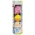 TUBE PERLES EDUCATIVES ANIMAUX DE LA FERME 6 PIECES LALABOOM