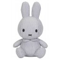 PELUCHE LAPIN MIFFY 20CM MARINIERE GRIS RAYE