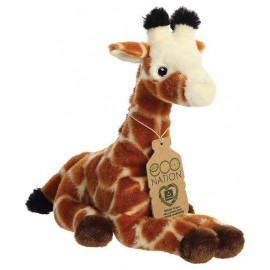 PELUCHE GIRAFE 25CM ECO-NATION