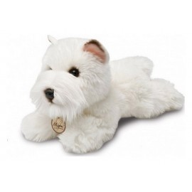 PELUCHE CHIEN WEST HIGLAND WESTIE BLANC 21CM