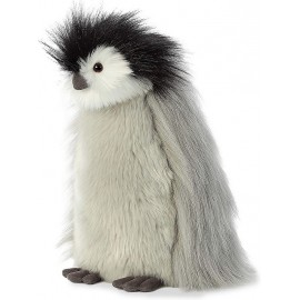 PELUCHE PINGOUIN MANCHOT EMPEREUR GRIS 30CM LUXE BOUTIQUE-LiloJouets-Morbihan-Bretagne