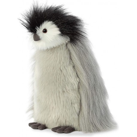 PELUCHE PINGOUIN MANCHOT EMPEREUR GRIS 30CM LUXE BOUTIQUE-LiloJouets-Morbihan-Bretagne