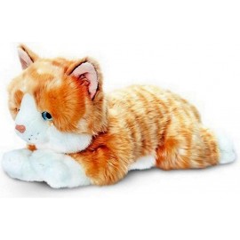 PELUCHE CHAT TIGRE ROUX 30CM-LiloJouets-Morbihan-Bretagne