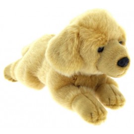 PELUCHE CHIEN LABRADOR COUCHE 35CM