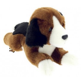 PELUCHE CHIEN BEAGLE COUCHE 35CM