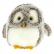 Peluche hibou tissu chinchilla 18cm asst-lilojouets-morbihan-bretagne