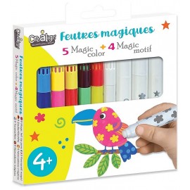 PACK 9 FEUTRES MAGIC COLOR ET MAGIC MOTIF